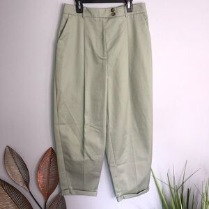 NWT TopShop Light Green Wide Baggy Pants